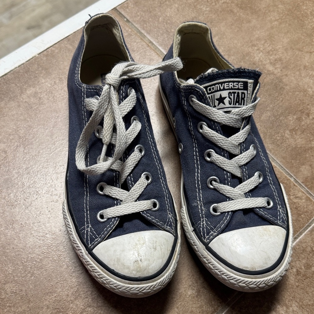 Converse Dark Blue Canvas Sneakers